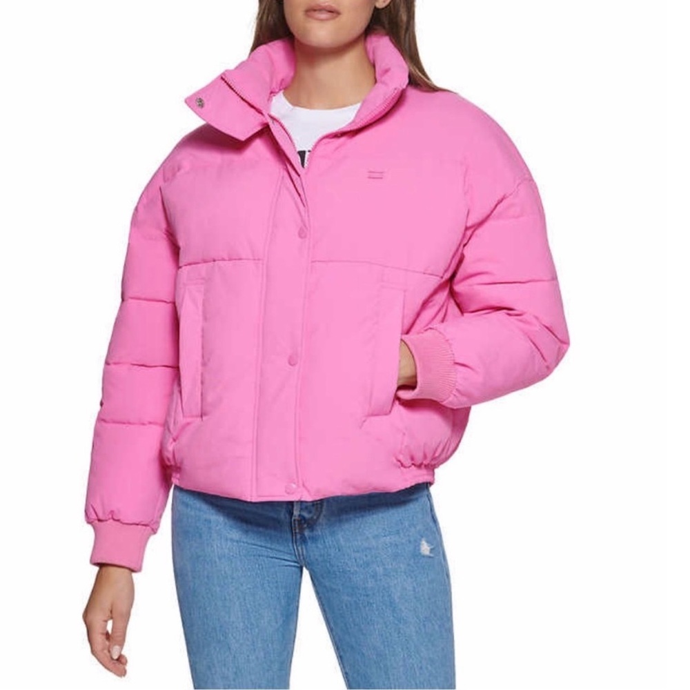 NWT Levi's Vibrant Pink Puffer Jacket